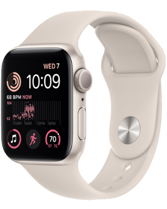 Mynd af Apple Watch SE (2022) LTE 44mm Kremlitað!!!!