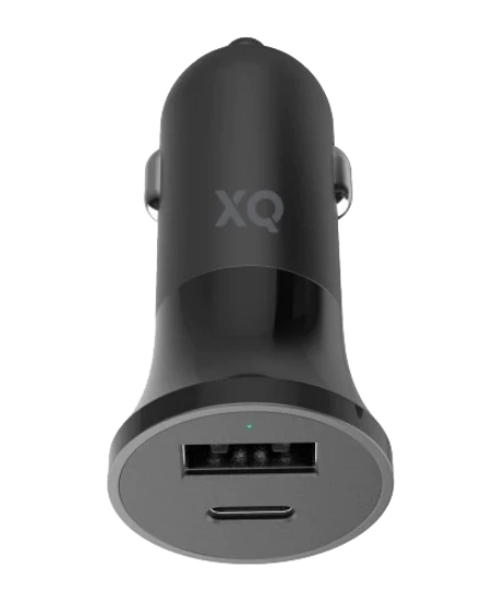 Mynd af XQISIT Bílhleðsla Dual Port USB og USB C 27W